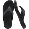 image:imageKuaiLu Mens Sport Flip Flops Orthotic Thong Sandals With Arch Support  Comfortable Toe Post Beach Pool Slides For Plantar Fasciitis Outdoor SummerBlack