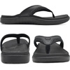 image:imageKuaiLu Mens Sport Flip Flops Orthotic Thong Sandals With Arch Support  Comfortable Toe Post Beach Pool Slides For Plantar Fasciitis Outdoor SummerBlack