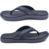 image:imageKuaiLu Mens Sport Flip Flops Orthotic Thong Sandals With Arch Support  Comfortable Toe Post Beach Pool Slides For Plantar Fasciitis Outdoor SummerDark Blue