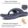 image:imageKuaiLu Mens Sport Flip Flops Orthotic Thong Sandals With Arch Support  Comfortable Toe Post Beach Pool Slides For Plantar Fasciitis Outdoor SummerDark Blue