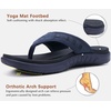 image:imageKuaiLu Mens Sport Flip Flops Orthotic Thong Sandals With Arch Support  Comfortable Toe Post Beach Pool Slides For Plantar Fasciitis Outdoor SummerFashion Blue