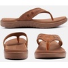 image:imageKuaiLu Mens Sport Flip Flops Orthotic Thong Sandals With Arch Support  Comfortable Toe Post Beach Pool Slides For Plantar Fasciitis Outdoor SummerFashion Khaki