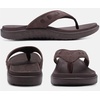 image:imageKuaiLu Mens Sport Flip Flops Orthotic Thong Sandals With Arch Support  Comfortable Toe Post Beach Pool Slides For Plantar Fasciitis Outdoor SummerFashion Brown