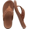 image:imageKuaiLu Mens Sport Flip Flops Orthotic Thong Sandals With Arch Support  Comfortable Toe Post Beach Pool Slides For Plantar Fasciitis Outdoor SummerFashion Khaki
