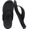 image:imageKuaiLu Mens Sport Flip Flops Orthotic Thong Sandals With Arch Support  Comfortable Toe Post Beach Pool Slides For Plantar Fasciitis Outdoor SummerFashion Black