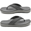 image:imageKuaiLu Mens Sport Flip Flops Orthotic Thong Sandals With Arch Support  Comfortable Toe Post Beach Pool Slides For Plantar Fasciitis Outdoor SummerGrey