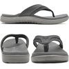 image:imageKuaiLu Mens Sport Flip Flops Orthotic Thong Sandals With Arch Support  Comfortable Toe Post Beach Pool Slides For Plantar Fasciitis Outdoor SummerGrey