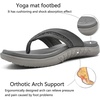 image:imageKuaiLu Mens Sport Flip Flops Orthotic Thong Sandals With Arch Support  Comfortable Toe Post Beach Pool Slides For Plantar Fasciitis Outdoor SummerGrey
