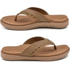 image:imageKuaiLu Mens Sport Flip Flops Orthotic Thong Sandals With Arch Support  Comfortable Toe Post Beach Pool Slides For Plantar Fasciitis Outdoor SummerKhaki