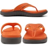 image:imageKuaiLu Mens Sport Flip Flops Orthotic Thong Sandals With Arch Support  Comfortable Toe Post Beach Pool Slides For Plantar Fasciitis Outdoor SummerOrange