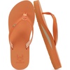 image:imageKuaiLu Flip Flops for Women with Arch Support Summer Beach Thong Sandals  Comfortable Yoga Mat Cushion Walking Shoes Slip on Casual Outfits Faux Leather Indoor OutdoorOrange