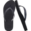 image:imageKuaiLu Flip Flops for Women with Arch Support Summer Beach Thong Sandals  Comfortable Yoga Mat Cushion Walking Shoes Slip on Casual Outfits Faux Leather Indoor OutdoorSequined Black