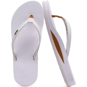 image:imageKuaiLu Flip Flops for Women with Arch Support Summer Beach Thong Sandals  Comfortable Yoga Mat Cushion Walking Shoes Slip on Casual Outfits Faux Leather Indoor OutdoorWhite
