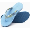 image:imageKuaiLu Flip Flops for Women with Arch Support Summer Beach Thong Sandals  Comfortable Walking Shoes Lightweight Soft Yoga Mat Cushion Floral Outfits Slip On Indoor OutdoorLight Blue