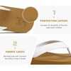 image:imageKuaiLu Flip Flops for Women with Arch Support Summer Beach Thong Sandals  Comfortable Walking Shoes Lightweight Soft Yoga Mat Cushion Floral Outfits Slip On Indoor OutdoorWhite Khaki