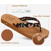 image:imageKuaiLu Flip Flops for Women with Arch Support Summer Beach Thong Sandals  Comfortable Walking Shoes Lightweight Soft Yoga Mat Cushion Floral Outfits Slip On Indoor OutdoorBlack Khaki
