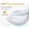 image:imageKuaiLu Flip Flops for Women with Arch Support Summer Beach Thong Sandals  Comfortable Walking Shoes Lightweight Soft Yoga Mat Cushion Floral Outfits Slip On Indoor OutdoorAll White