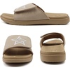 image:imageKuaiLu Mens Athletic Slides Wide Adjustable Arch Support Sport Sandals  Soft Cushioned Open Toe Summer Slippers for Plantar Fasciitis Slip On House Shoes Indoor OutdoorBeige