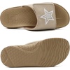 image:imageKuaiLu Mens Athletic Slides Wide Adjustable Arch Support Sport Sandals  Soft Cushioned Open Toe Summer Slippers for Plantar Fasciitis Slip On House Shoes Indoor OutdoorBeige