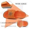 image:imageKuaiLu Mens Athletic Slides Wide Adjustable Arch Support Sport Sandals  Soft Cushioned Open Toe Summer Slippers for Plantar Fasciitis Slip On House Shoes Indoor OutdoorOrange