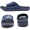 image:imageKuaiLu Mens Athletic Slides Wide Adjustable Arch Support Sport Sandals  Soft Cushioned Open Toe Summer Slippers for Plantar Fasciitis Slip On House Shoes Indoor OutdoorDark Blue
