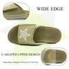 image:imageKuaiLu Mens Athletic Slides Wide Adjustable Arch Support Sport Sandals  Soft Cushioned Open Toe Summer Slippers for Plantar Fasciitis Slip On House Shoes Indoor OutdoorGreen