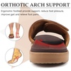 image:imageKuaiLu Mens Athletic Slides Wide Adjustable Arch Support Sport Sandals  Soft Cushioned Open Toe Summer Slippers for Plantar Fasciitis Slip On House Shoes Indoor OutdoorKhaki Brown