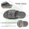 image:imageKuaiLu Mens Athletic Slides Wide Adjustable Arch Support Sport Sandals  Soft Cushioned Open Toe Summer Slippers for Plantar Fasciitis Slip On House Shoes Indoor OutdoorGrey