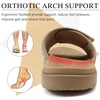 image:imageKuaiLu Mens Athletic Slides Wide Adjustable Arch Support Sport Sandals  Soft Cushioned Open Toe Summer Slippers for Plantar Fasciitis Slip On House Shoes Indoor OutdoorBeige
