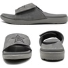 image:imageKuaiLu Mens Athletic Slides Wide Adjustable Arch Support Sport Sandals  Soft Cushioned Open Toe Summer Slippers for Plantar Fasciitis Slip On House Shoes Indoor OutdoorGrey