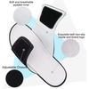 image:imageKuaiLu Mens Athletic Slides Wide Adjustable Arch Support Sport Sandals  Soft Cushioned Open Toe Summer Slippers for Plantar Fasciitis Slip On House Shoes Indoor OutdoorBlack White
