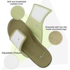 image:imageKuaiLu Mens Athletic Slides Wide Adjustable Arch Support Sport Sandals  Soft Cushioned Open Toe Summer Slippers for Plantar Fasciitis Slip On House Shoes Indoor OutdoorGreen