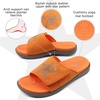 image:imageKuaiLu Mens Athletic Slides Wide Adjustable Arch Support Sport Sandals  Soft Cushioned Open Toe Summer Slippers for Plantar Fasciitis Slip On House Shoes Indoor OutdoorOrange