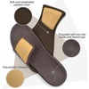 image:imageKuaiLu Mens Athletic Slides Wide Adjustable Arch Support Sport Sandals  Soft Cushioned Open Toe Summer Slippers for Plantar Fasciitis Slip On House Shoes Indoor OutdoorDark Brown
