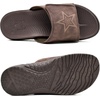 image:imageKuaiLu Mens Athletic Slides Wide Adjustable Arch Support Sport Sandals  Soft Cushioned Open Toe Summer Slippers for Plantar Fasciitis Slip On House Shoes Indoor OutdoorDark Brown
