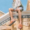 image:imageKuaiLu Mens Athletic Slides Wide Adjustable Arch Support Sport Sandals  Soft Cushioned Open Toe Summer Slippers for Plantar Fasciitis Slip On House Shoes Indoor OutdoorOrange
