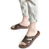 image:imageKuaiLu Womens Fashion Orthotic Slides Arch Support Slip On Walking Sandals  Ladies Lightweight Athletic Yoga Mat Thick Cushion Slippers Sandals With Comfortable Plantar FasciitisBrown