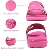 image:imageKuaiLu Womens Fashion Orthotic Slides Arch Support Slip On Walking Sandals  Ladies Lightweight Athletic Yoga Mat Thick Cushion Slippers Sandals With Comfortable Plantar FasciitisHot Pink
