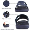 image:imageKuaiLu Womens Fashion Orthotic Slides Arch Support Slip On Walking Sandals  Ladies Lightweight Athletic Yoga Mat Thick Cushion Slippers Sandals With Comfortable Plantar FasciitisNavy Blue