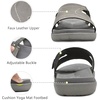 image:imageKuaiLu Womens Fashion Orthotic Slides Arch Support Slip On Walking Sandals  Ladies Lightweight Athletic Yoga Mat Thick Cushion Slippers Sandals With Comfortable Plantar FasciitisGrey