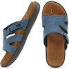 image:imageKuaiLu Womens Fashion Orthotic Slides Arch Support Slip On Walking Sandals  Ladies Lightweight Athletic Yoga Mat Thick Cushion Slippers Sandals With Comfortable Plantar FasciitisDenim Blue