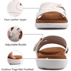 image:imageKuaiLu Womens Fashion Orthotic Slides Arch Support Slip On Walking Sandals  Ladies Lightweight Athletic Yoga Mat Thick Cushion Slippers Sandals With Comfortable Plantar FasciitisWhite Khaki