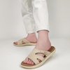 image:imageKuaiLu Womens Fashion Orthotic Slides Arch Support Slip On Walking Sandals  Ladies Lightweight Athletic Yoga Mat Thick Cushion Slippers Sandals With Comfortable Plantar FasciitisTan Beige