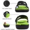 image:imageKuaiLu Womens Fashion Orthotic Slides Arch Support Slip On Walking Sandals  Ladies Lightweight Athletic Yoga Mat Thick Cushion Slippers Sandals With Comfortable Plantar FasciitisGreen