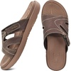image:imageKuaiLu Womens Fashion Orthotic Slides Arch Support Slip On Walking Sandals  Ladies Lightweight Athletic Yoga Mat Thick Cushion Slippers Sandals With Comfortable Plantar FasciitisBrown