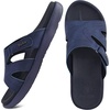 image:imageKuaiLu Womens Fashion Orthotic Slides Arch Support Slip On Walking Sandals  Ladies Lightweight Athletic Yoga Mat Thick Cushion Slippers Sandals With Comfortable Plantar FasciitisNavy Blue