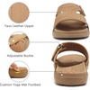 image:imageKuaiLu Womens Fashion Orthotic Slides Arch Support Slip On Walking Sandals  Ladies Lightweight Athletic Yoga Mat Thick Cushion Slippers Sandals With Comfortable Plantar FasciitisNude