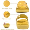 image:imageKuaiLu Womens Fashion Orthotic Slides Arch Support Slip On Walking Sandals  Ladies Lightweight Athletic Yoga Mat Thick Cushion Slippers Sandals With Comfortable Plantar FasciitisYellow