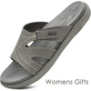 image:imageKuaiLu Womens Fashion Orthotic Slides Arch Support Slip On Walking Sandals  Ladies Lightweight Athletic Yoga Mat Thick Cushion Slippers Sandals With Comfortable Plantar FasciitisGrey