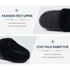 image:imageKuaiLu Womens Memory Foam Moccasin Slippers Plush House Comfy Warm Shoes  Cozy Fluff Cushioned Lightweight Bedroom PantuflasDaily Footwear for Garden Walking ampQuick Outdoor Errands US511Black